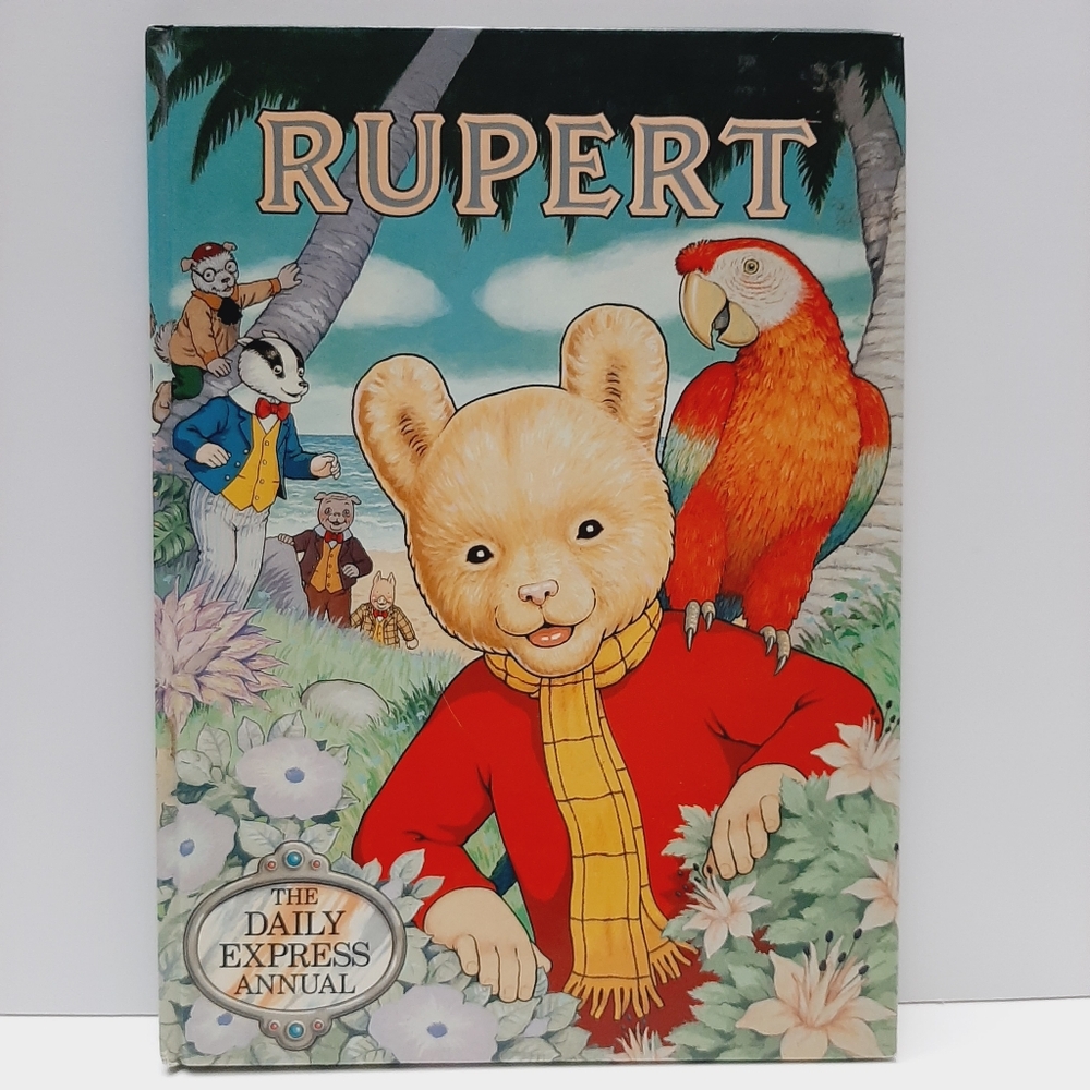 🍒 THE RUPERT ANNUAL 1987 No.52 - Vintage HC Kids Book Daily Express
